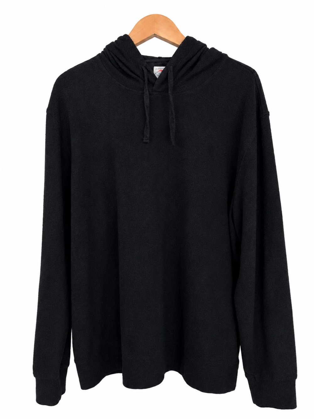 Faherty Legend Sweater Hoodie Heathered Black Twill Pullover XXL‎ Soft